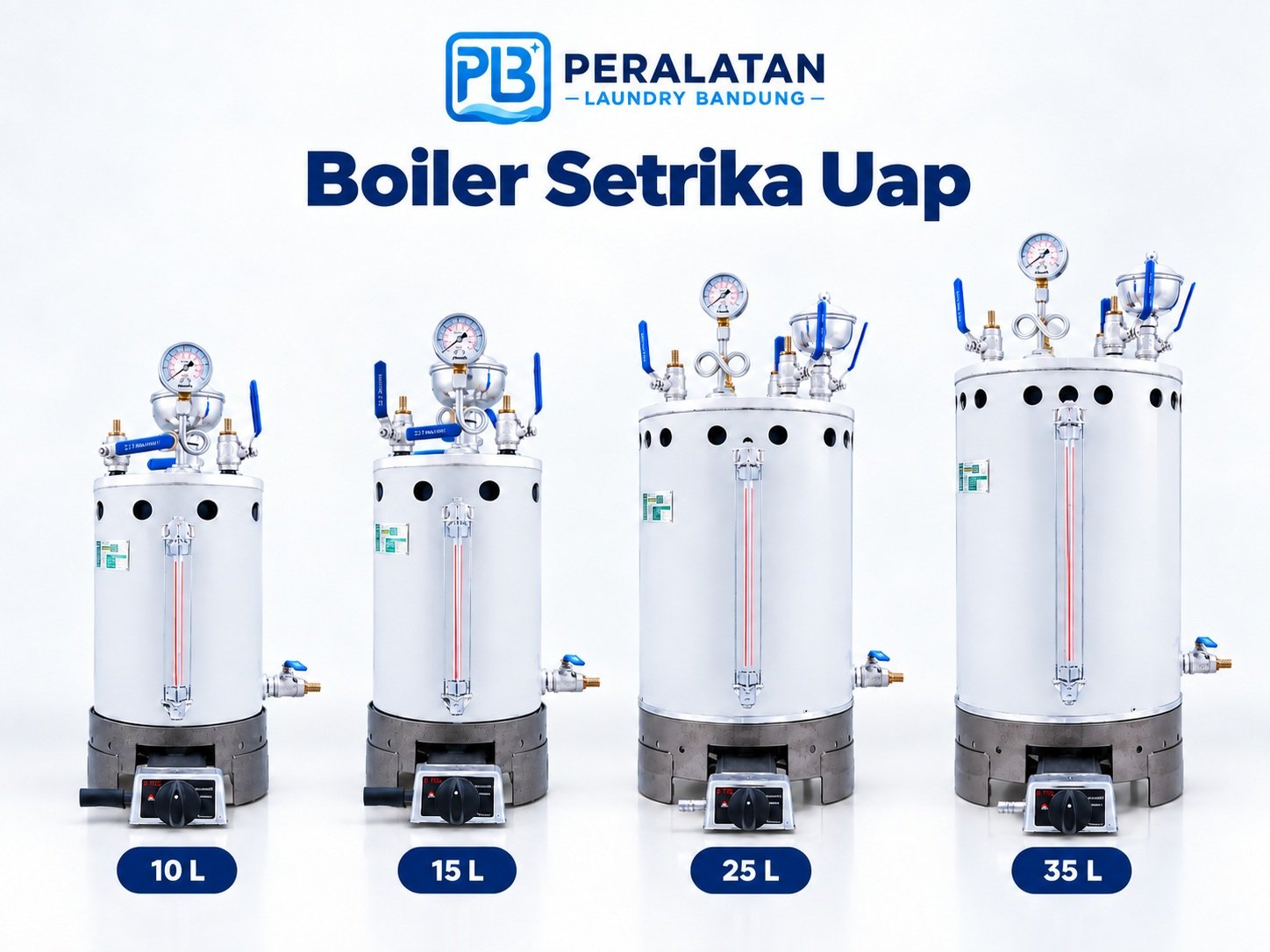 Boiler dan setrika uap laundry