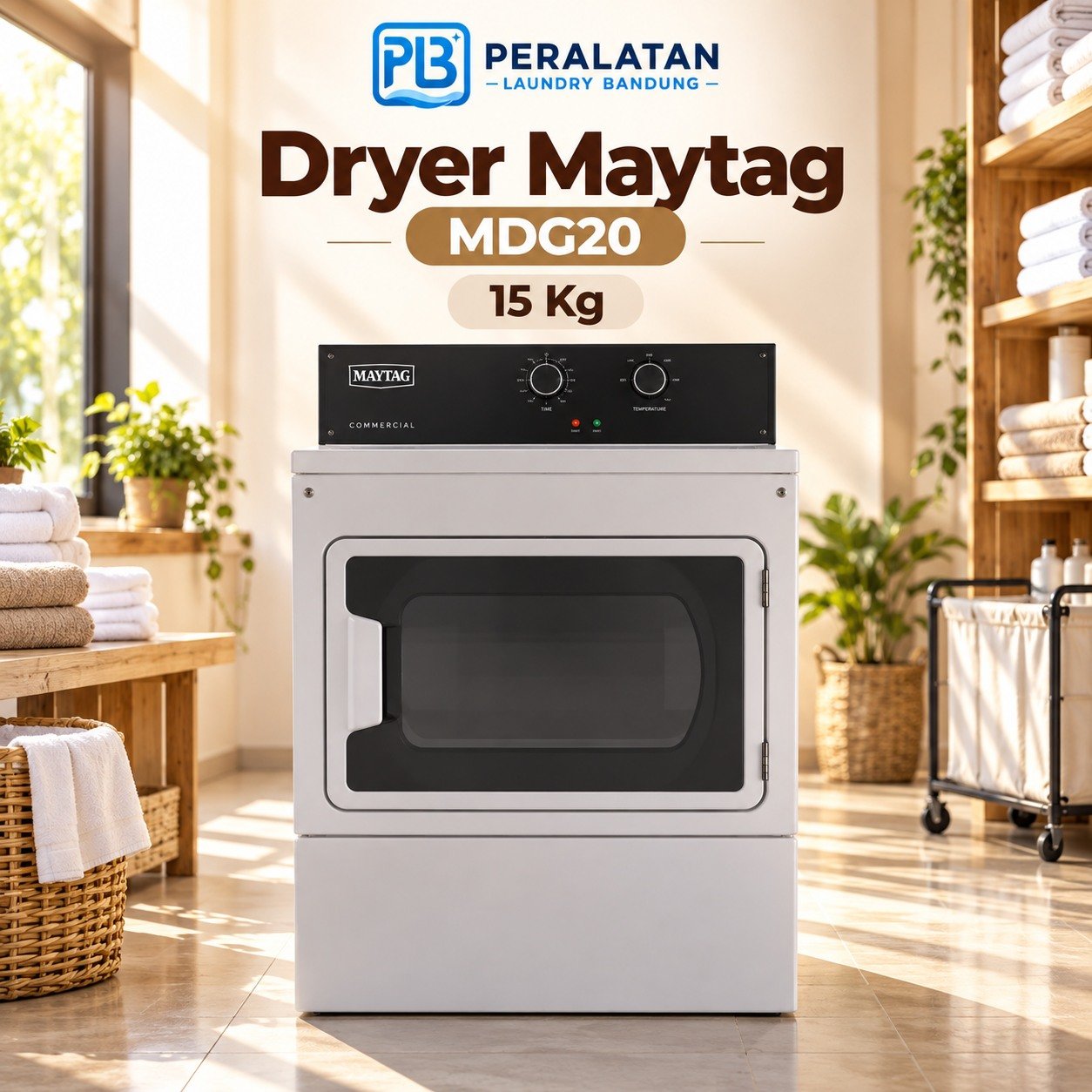 Dryer Maytag MDG20 15 Kg tampak depan