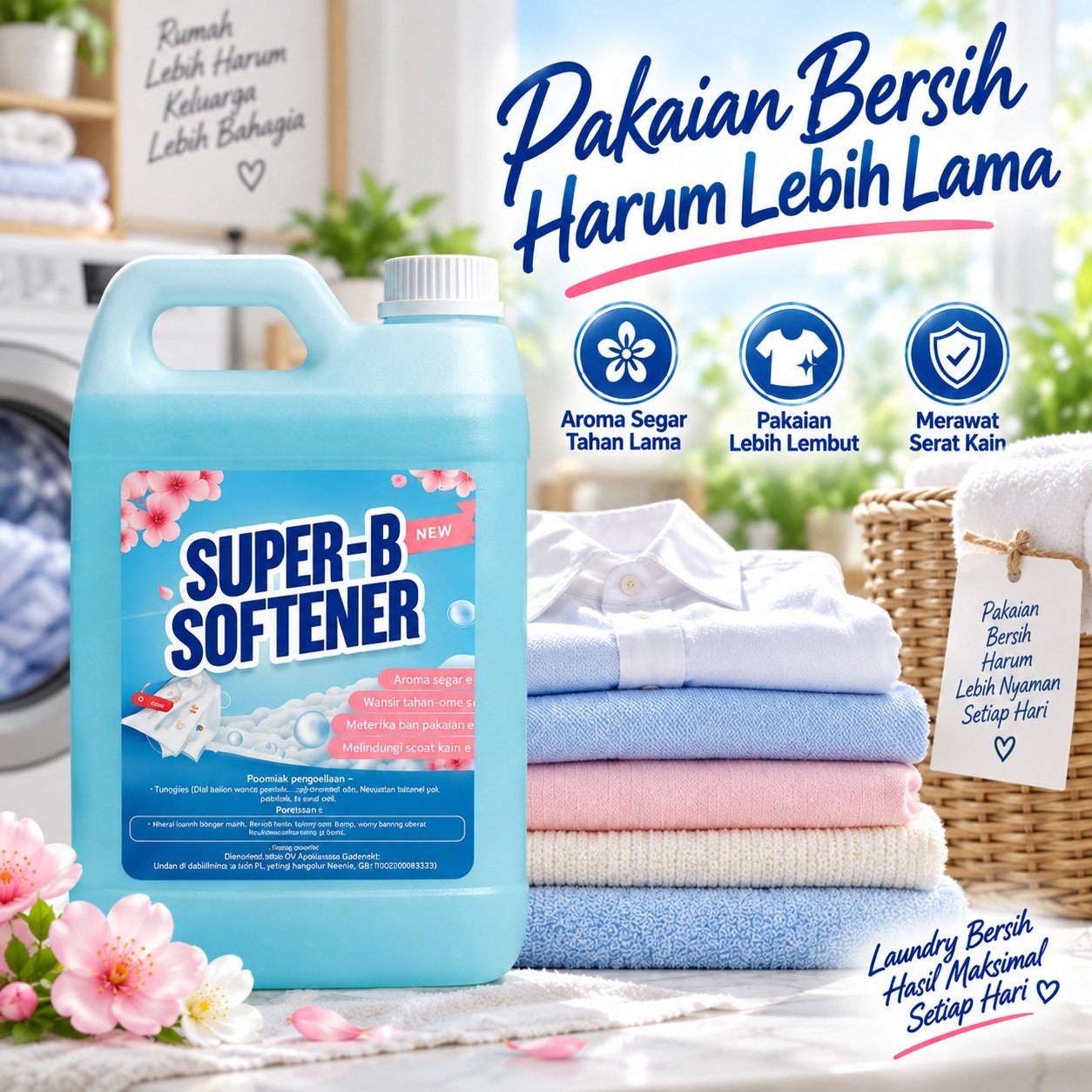 Softener SUPER-B untuk kebutuhan laundry