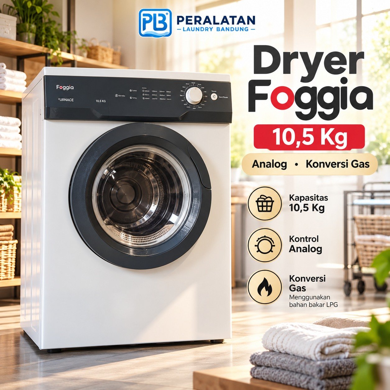 Dryer Foggia Konversi Gas 10,5kg Analog