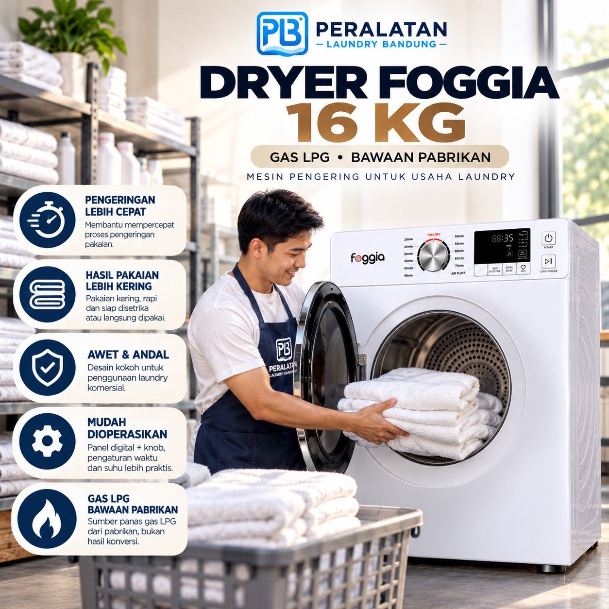 Dryer Foggia 16Kg di area laundry